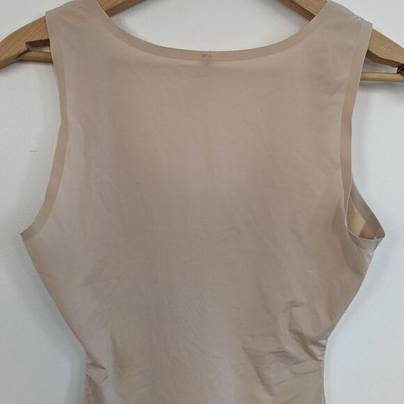 Spanx upper body bust tummy shaper shapewear beige nude M - Picture 5 of 5